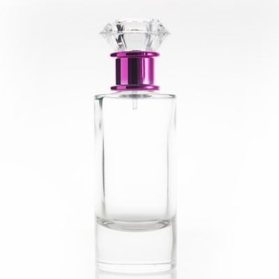 30ml 45ml 50ml 80ml 100ml cylinder shaped perfume glass bottle forcosmetic glass bottle perfume filling 