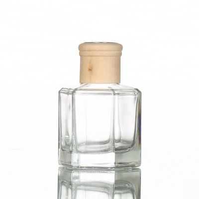 50ml New Hexagon Diffuser Glass Bottle With Screw Cap China Supplier 