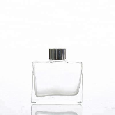 100ml Flat Square Glass Diffuser Bottle With Screw Cap 