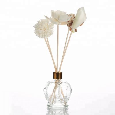 Hot Selling 70ml Imperial Crown Shape Perfume Diffuser Bottle Glass For Air fresh 
