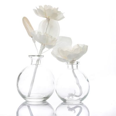 200ml 300ml Clear Glass Ball Diffuser Bottle With Cork 