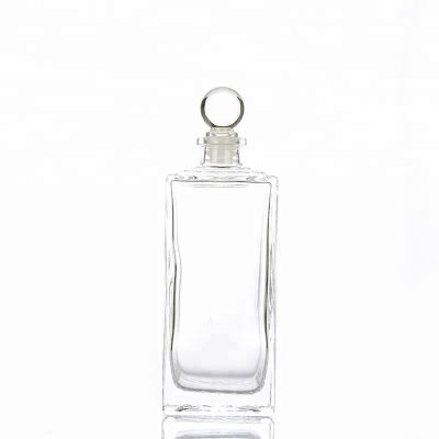 High Quality 500ml Square Air Freshener Diffuser Bottle Glass With Glass Stopper 