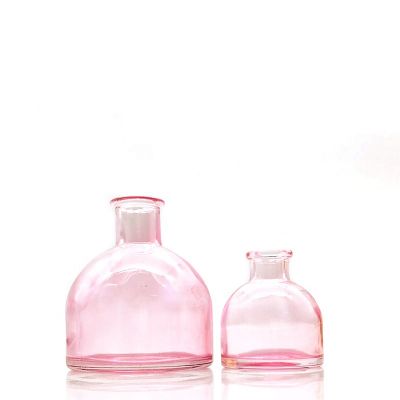 Wholesale 50ml 150ml Pink Yurt Shape Fragrance Diffuser Glass Bottle 