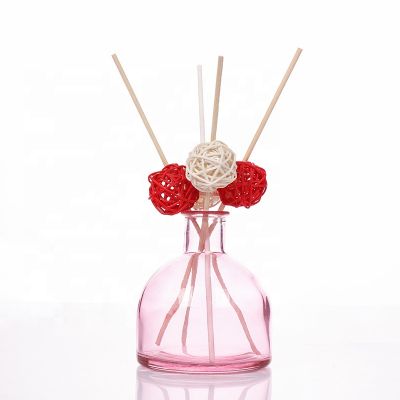 Wholesale Pink Color 150ml Clear Decorative Glass Aroma Bottles 