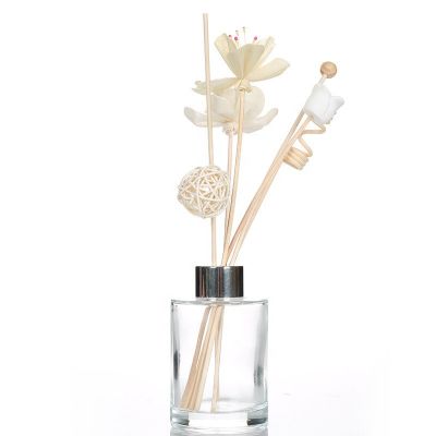 Factory Supplier 150ml Diffuser Glass Bottle With Alu Cap And Rattan Sticks 