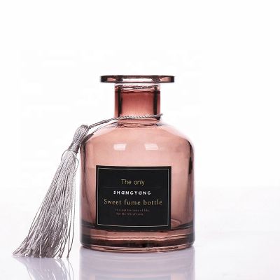 New Style 150ml Round Room Diffuser Fragrance Glass Bottle With Rattan Reeds 
