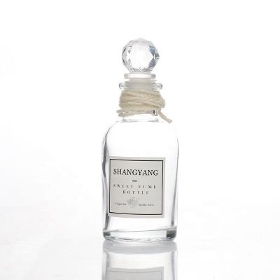 Empty 100ml Aroma Bottles Reed Diffuser Glass Bottle With Glass Stopper 