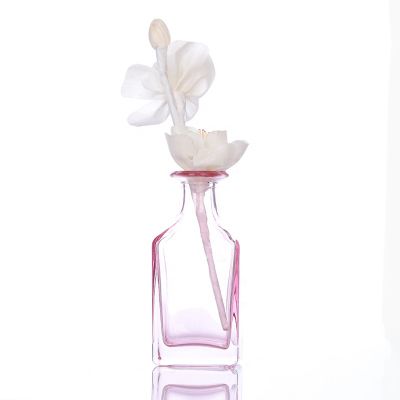 150ml Luxury Air Freshener Pink Color Glass Reed diffuser Bottles Aroma Diffuser Bottle 