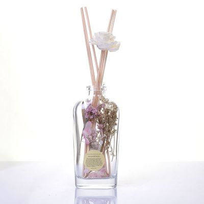 Wholesale 160ml New Design Clear Aroma Diffuser Glass Bottle Decorative Aroma Bottle 