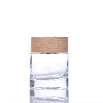 100ml Crystal Bottle Round Glass Aromatherapy Bottle with Lid Aroma Diffuser Bottle 