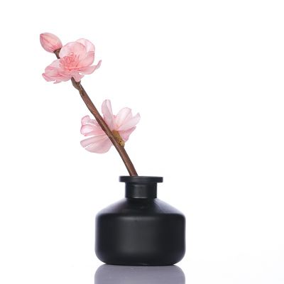 hot sale decorative glass bottle reed diffuser aroma essential oil diffuser with rattan sticks 