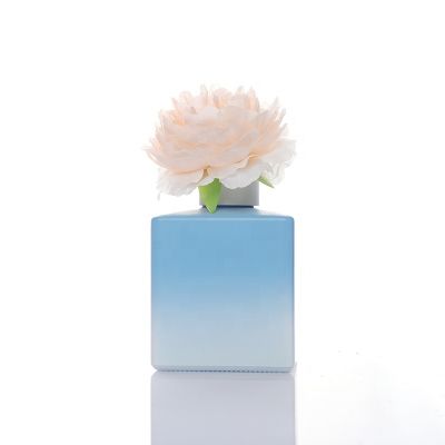 High Quality 200ml Classical Blue Glass Perfume Reed Diffuser Bottle 