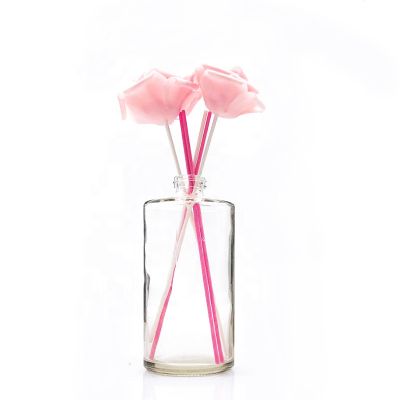 Wholesales 380ml large capacity cylindrical glass reed diffuser bottle for perfume 