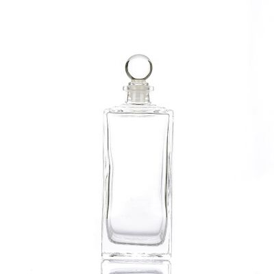 Hot Sell Room Decorative 500ml Crystal Clear Diffuser Bottle Empty Glass Bottle