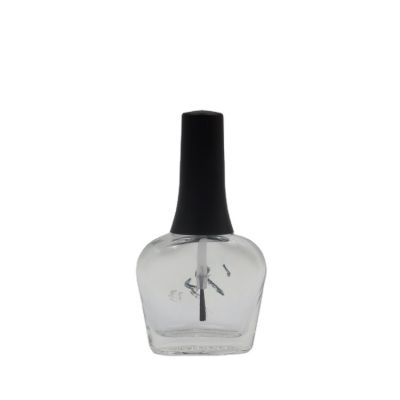 On sale high quality empty clear special nail polish glass bottle with cap 