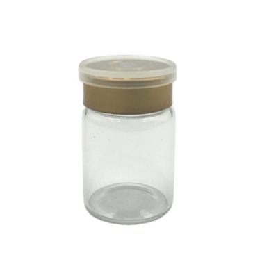 5m tubular medical vial glass serum bottle glass frosted with rubber stopper cap