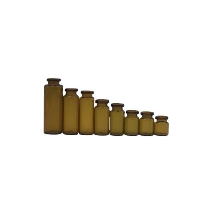 Wholesale 3ml/5ml/6ml/7ml/8ml/10ml/15ml/20ml/30ml amber glass bottle pharmaceutical tubular glass vial 