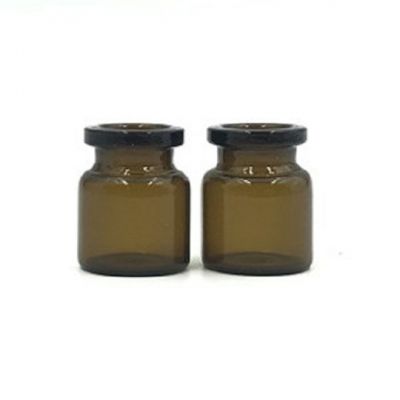 3ml frosted glass vial serum bottles with rubber stopper cap 
