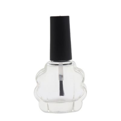 Special shape 10ml custom color nail polish glass bottles with brush caps 