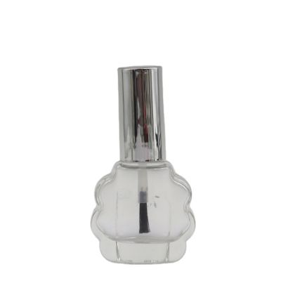 On sale 10ml unique beauty empty custom nail polish glass bottle with cap and brush 