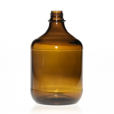 STOCK PROMOTION 2 liter amber glass pharmaceutical bottle Liquid Medicine bottles with plastic lids
