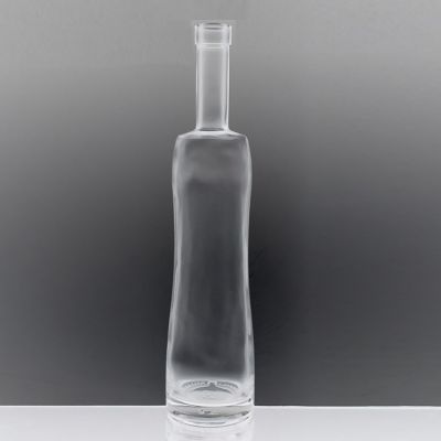 Liquor Vodka Gin Fancy Clear Cork Finish 700ml Glass Spirit Bottle 