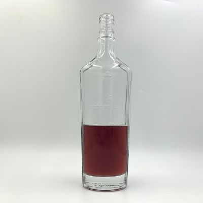 700ml Transparent Glass Wine Bottle With Lid 