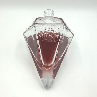 700ml High-grade Conical Transparent Empty Glass Bottle For Wine