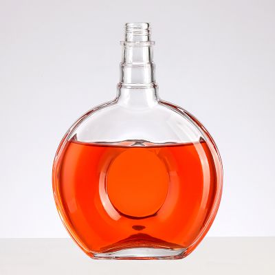 500ml Crystal Glass Round Shaped Bottle Cognac Brandy glass bottle 