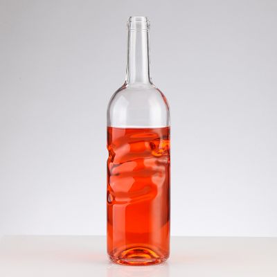 Special Design Five fingers Shape Flint Glass Bottle 750ML vodka bottle For Wine Bottle Price 