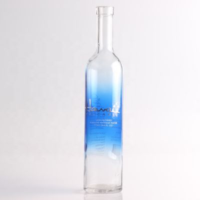 Screen Printing Bottle Glass 750ml Custom Design Water Juice Bottle With Lids