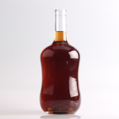 70cl flat mouth short neck square shaped whisky bottles glass 