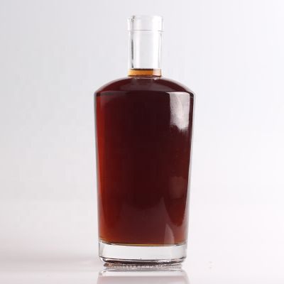 400ml factory wholesale good looking drop shape brandy bottle with screws 