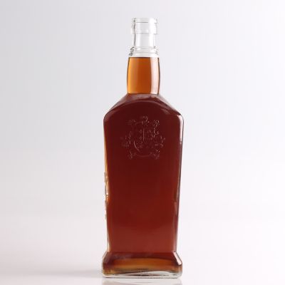 Best price international standard whiskey brandy glass bottle with guala cap 