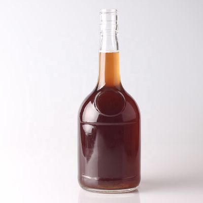 Clear Brandy Glass Bottles Wholesale 500ml 700ml brandy glass bottles with nice look 