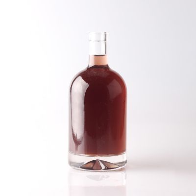 Manufacturers delicate super flint empty brandy bottle for custom cap 