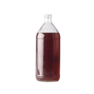 Low Price High Grade Clear Flint Glass Bottle Thin Bottom Empty Liquor Glass Bottle Screw Top 