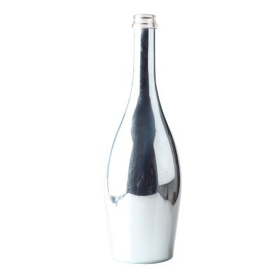 Popular Design 750ml Light Blue Glass Bottle For Whiskey Spray Blue Color Glass Bottles With Screw Cap 