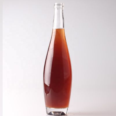 Common Design Dropped Shape Glass Bottle 750ml Thick Bottom Flint 500ml Water Bottle 