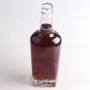 Best-selling Flint Liquor Bottle Vodka Brandy 750ml Plate Finish Square Base Whiskey Glass Bottle 