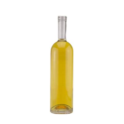 750ml cylinder round transparent super flint spirit and wine glass bottle with cork stopper closure 