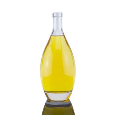 Trending products thick bottom Super Flint glass brandy bottle 750ml with cork top