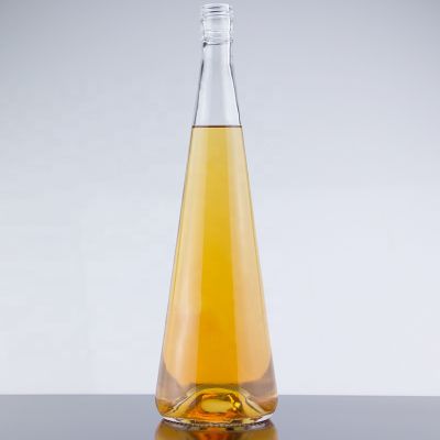 750ml Beverage Glass Bottle Taper Type Bottle With Screw Cap Lid 