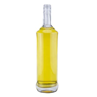 Trending products cylinder shape 750ml brandy glass bottle with screw cap