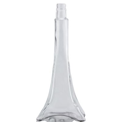 Customized Shape Wholesale Liquor Glass Bottle For Vodka Whiskey Gin Luxury Glass bottle With Screw Top 750ml
