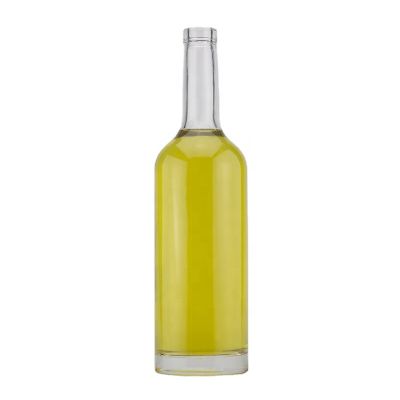 Wholesale Customized Color And Design High Flint Transparent Liquor Spirits Glass Bottle For Vodka Whiksey 750ML 