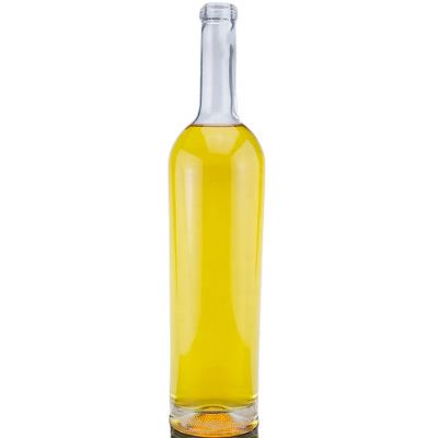 Factory Selling Cork End Tall And Thin Red Wine Bottle 750ml Transparent Glass Bottle 