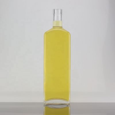 Wholesale High Quality Square Shape 750ml Tequila Glass Bottle For Corks 