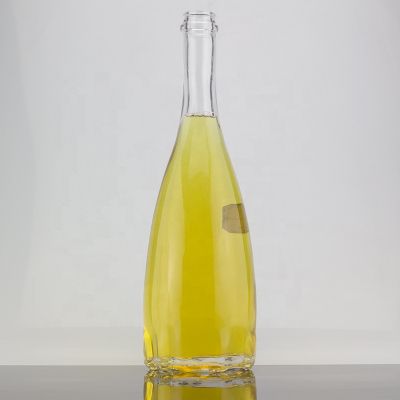Custom Design Transparent Long Neck 750ml Tequila Glass Bottle Guala Top