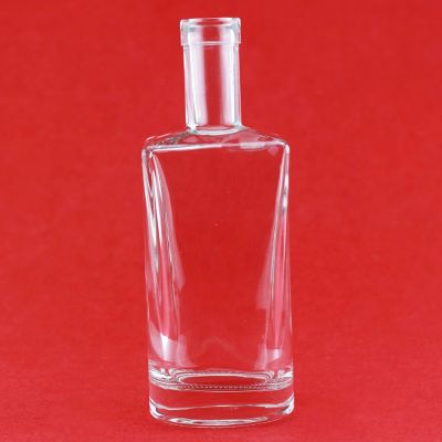 High Quality Super Flint Whiskey Bottle Clear 50cl Liquor Glass Vodka Bottle With Cork 